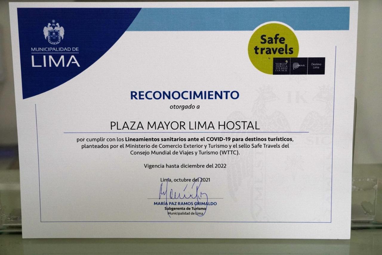 Plaza Mayor Lima Hotel Bagian luar foto